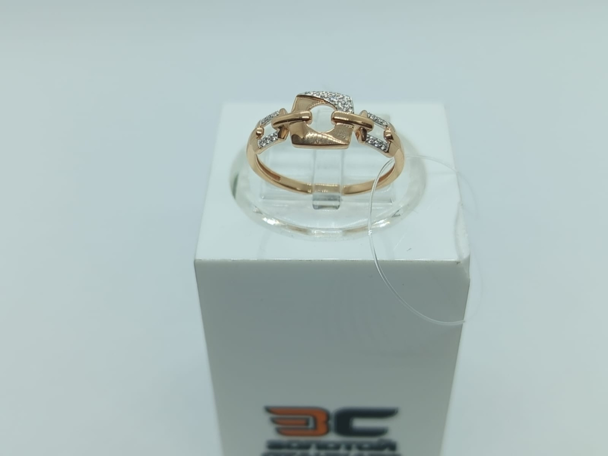 КОЛЬЦО С КАМНЯМИ (Au 585)