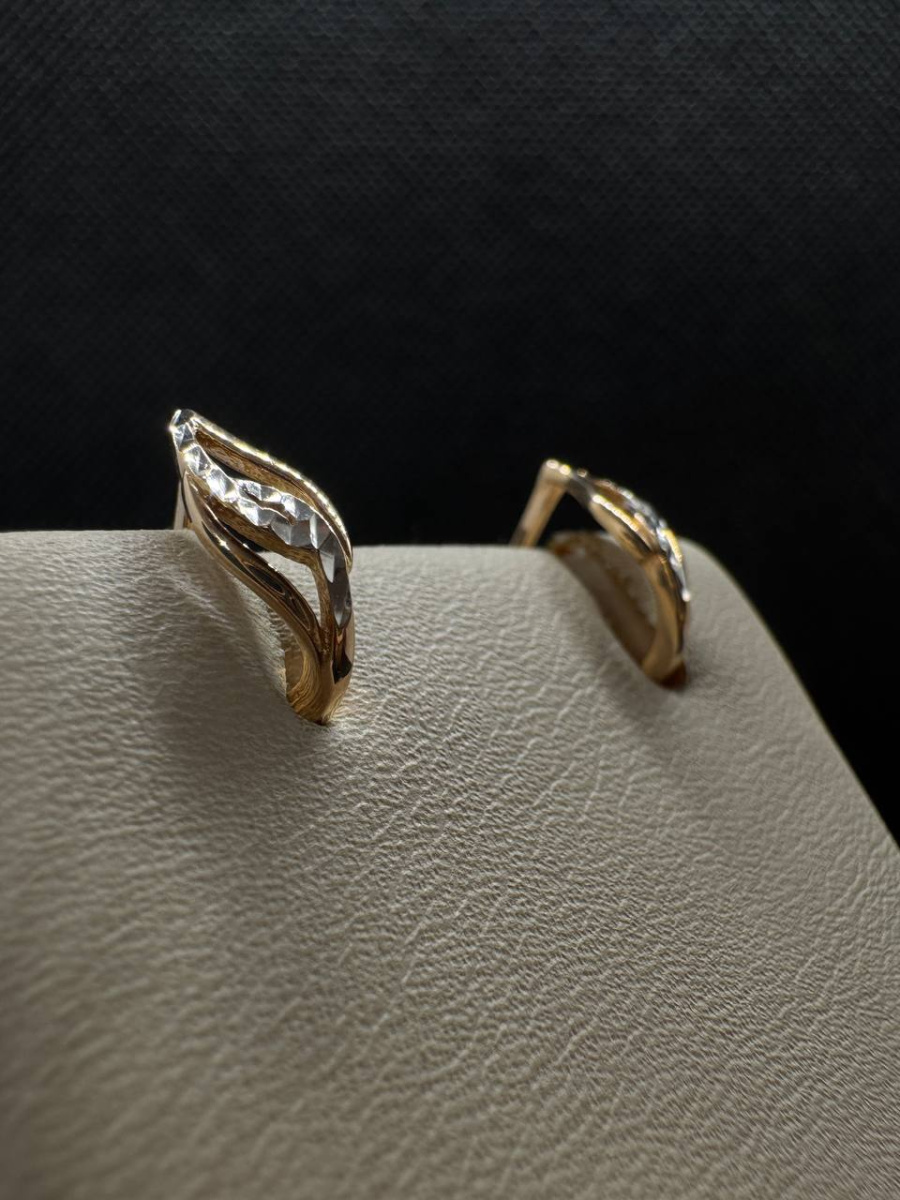 СЕРЬГИ БЕЗ КАМНЯ (Au 585)