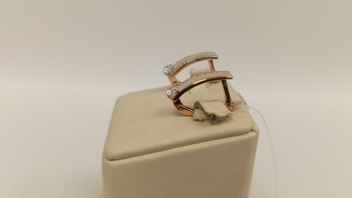 СЕРЬГИ С КАМНЯМИ (Au 585)