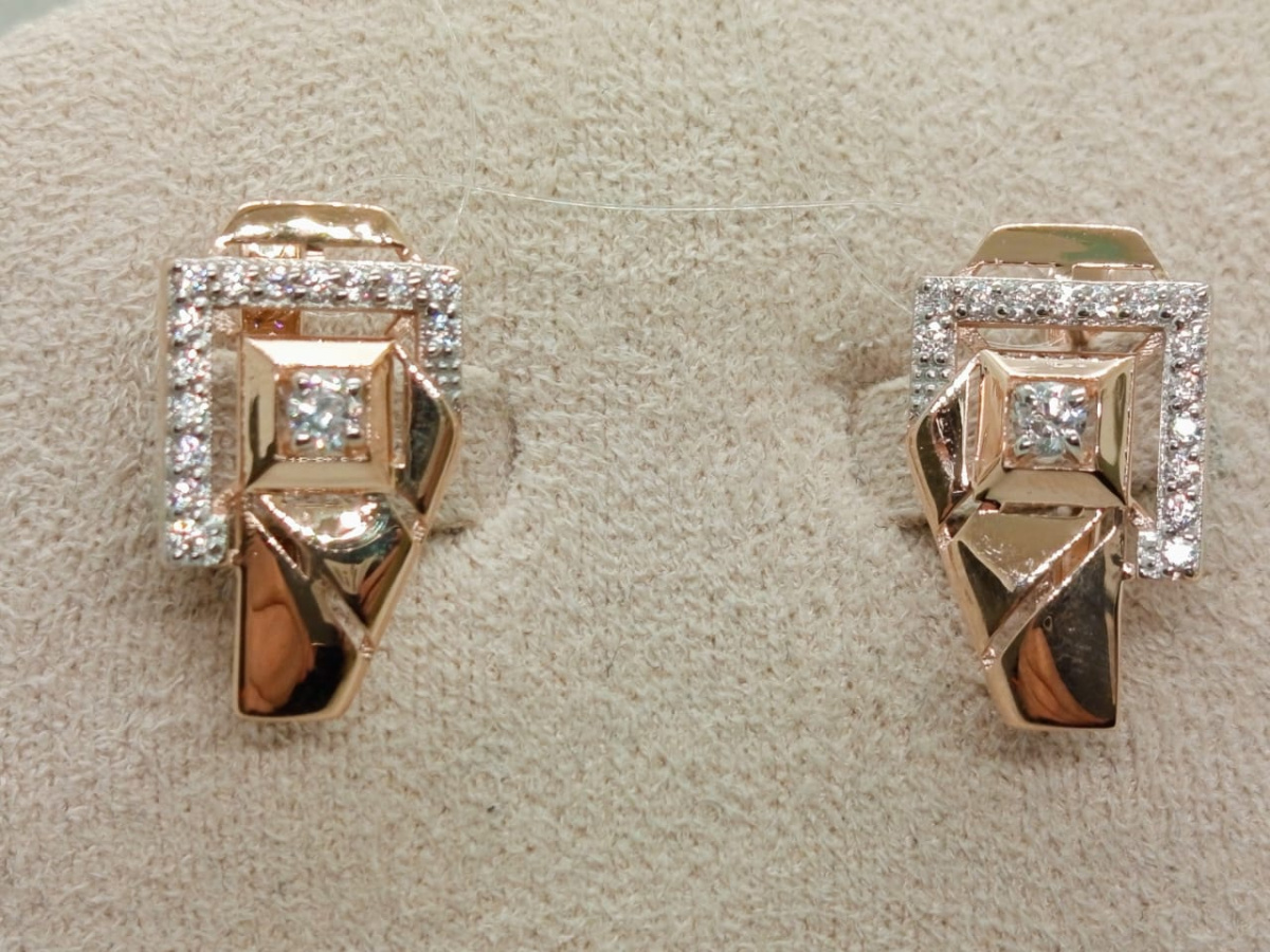 СЕРЬГИ С КАМНЯМИ (Au 585)