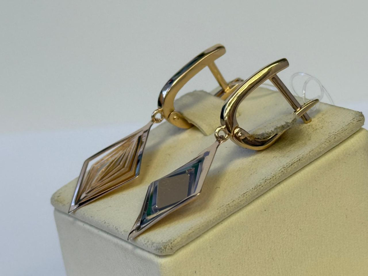 СЕРЬГИ БЕЗ КАМНЯ (Au 585)