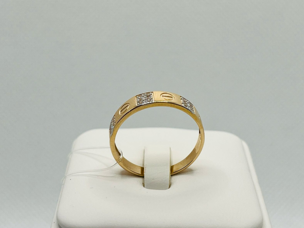 11115 КОЛЬЦО С КАМНЯМИ (Au 585)