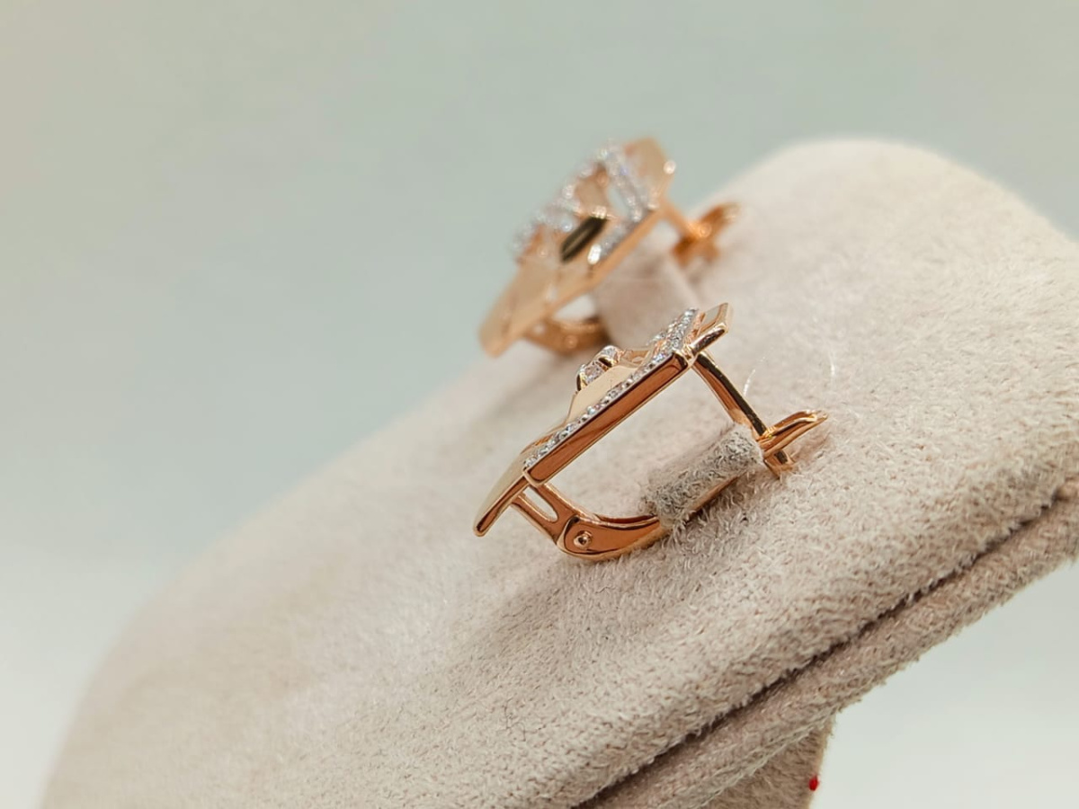 СЕРЬГИ С КАМНЯМИ (Au 585)