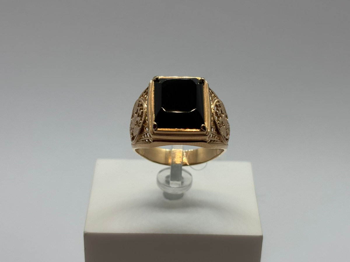 КОЛЬЦО ПЕЧАТКА с камнем (Au 585)