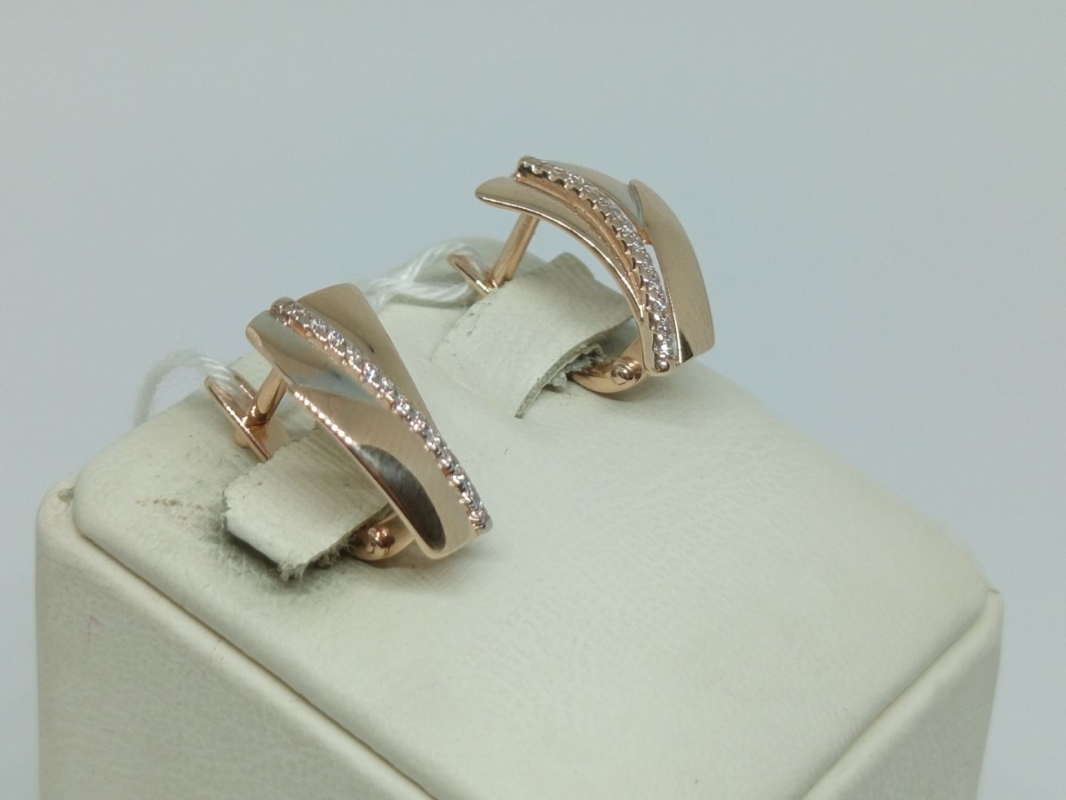 СЕРЬГИ С КАМНЯМИ (Au 585)