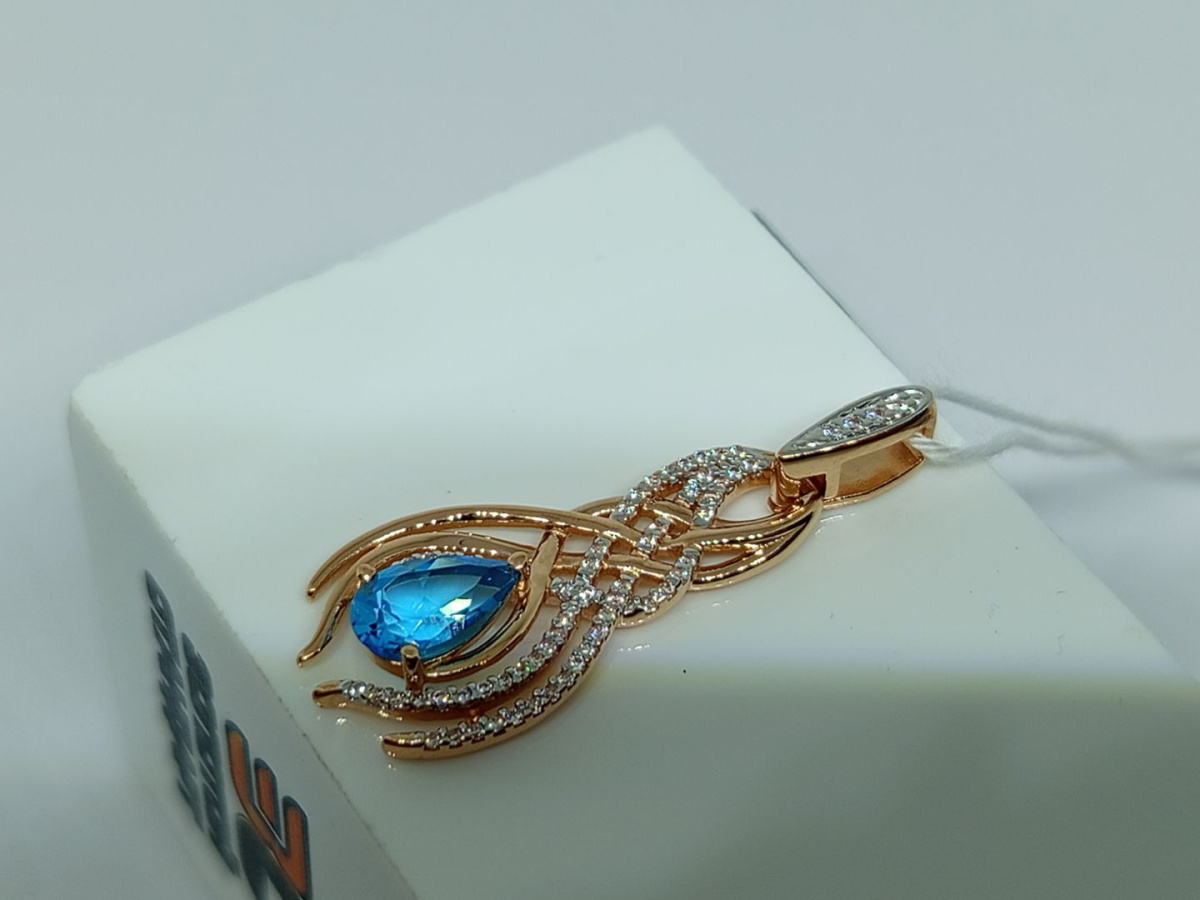 ПОДВЕСКА С КАМНЯМИ (Au 585)