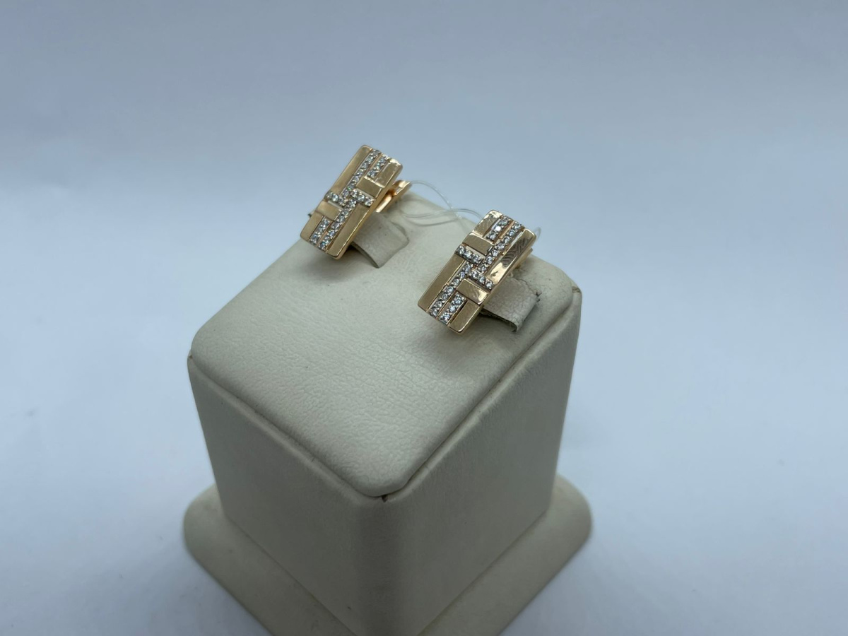 СЕРЬГИ С КАМНЯМИ (Au 585)