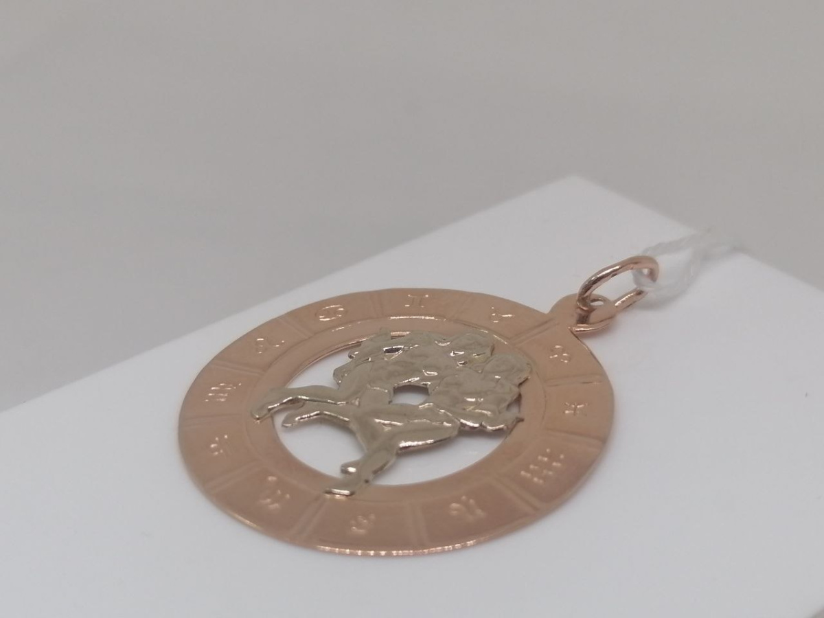 ПОДВЕСКА ЗНАК ЗОДИАКА БЛИЗНЕЦЫ Au 585