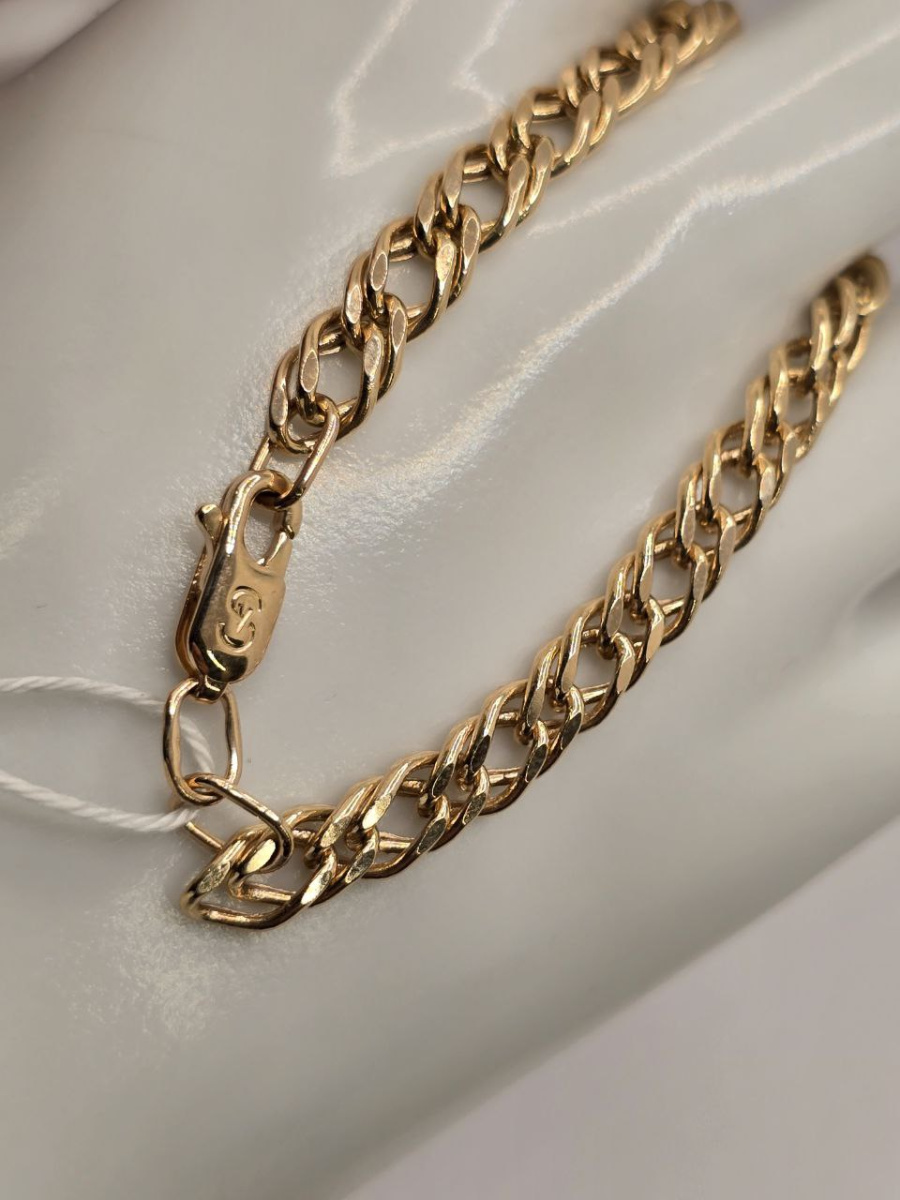 ЦЕПЬ ПУСТОТЕЛАЯ Ромб двойной (Au 585)