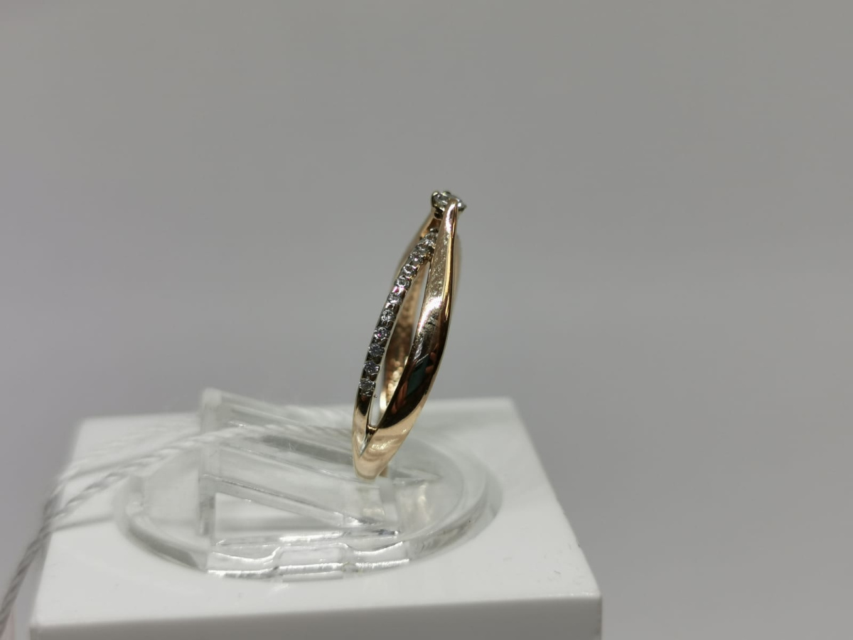 КОЛЬЦО С КАМНЯМИ (Au 585)