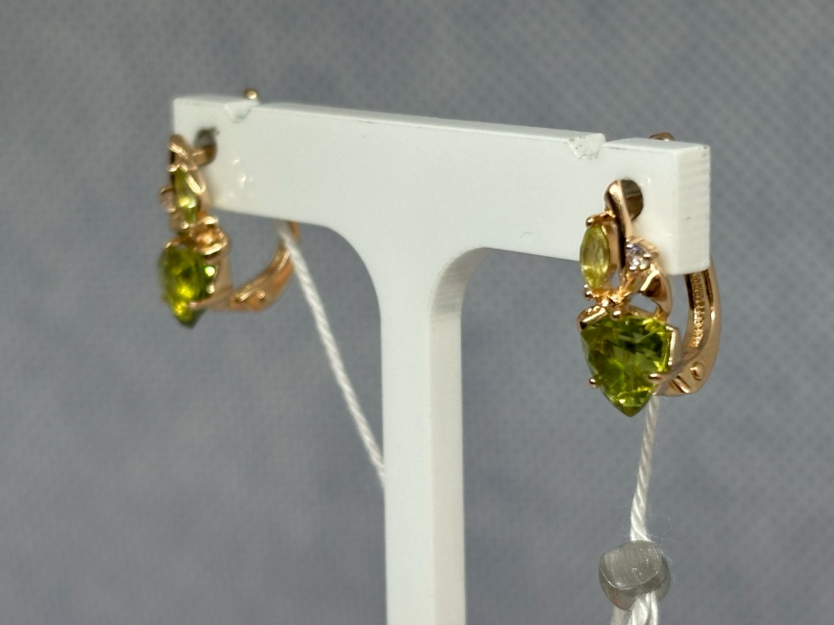 СЕРЬГИ С КАМНЯМИ (Au 585)