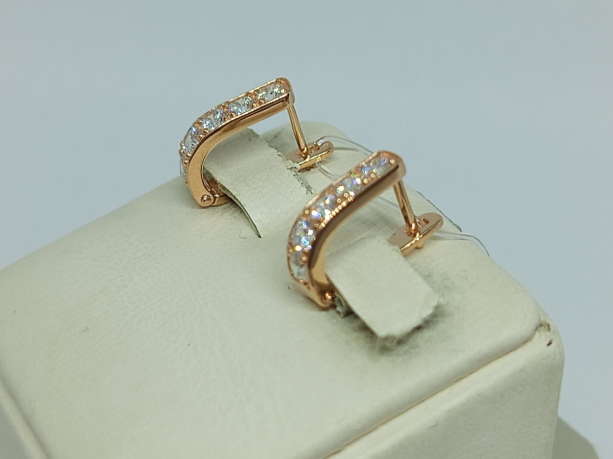 СЕРЬГИ С КАМНЯМИ (Au 585)