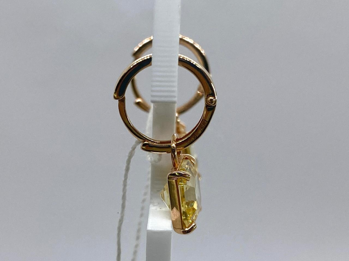 СЕРЬГИ С КАМНЕМ (Au 585)