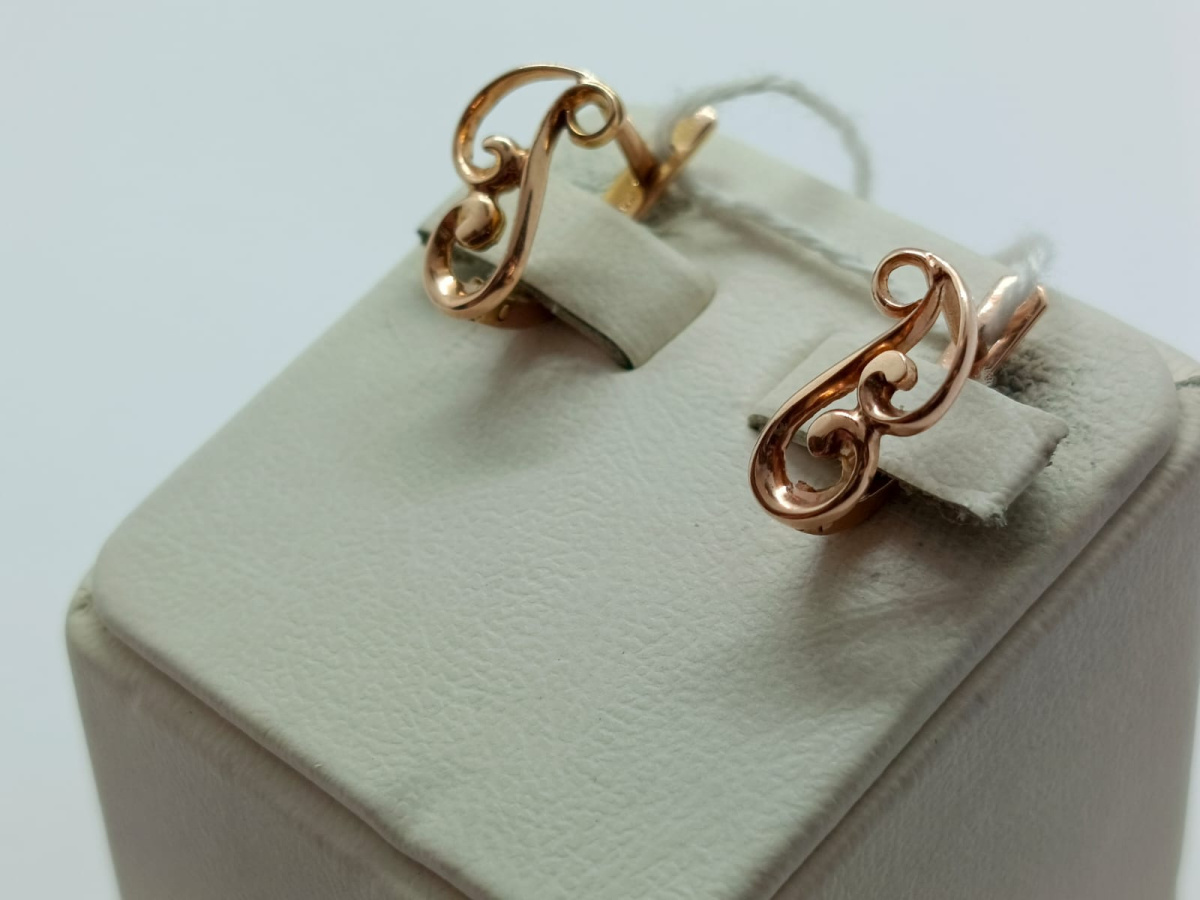 СЕРЬГИ БЕЗ КАМНЯ (Au 585)