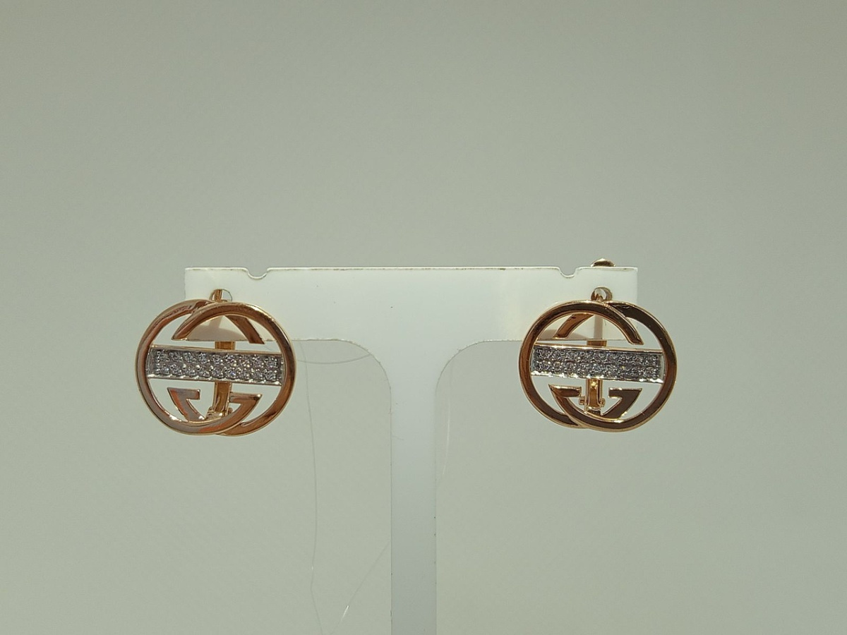 СЕРЬГИ С КАМНЯМИ (Au 585)