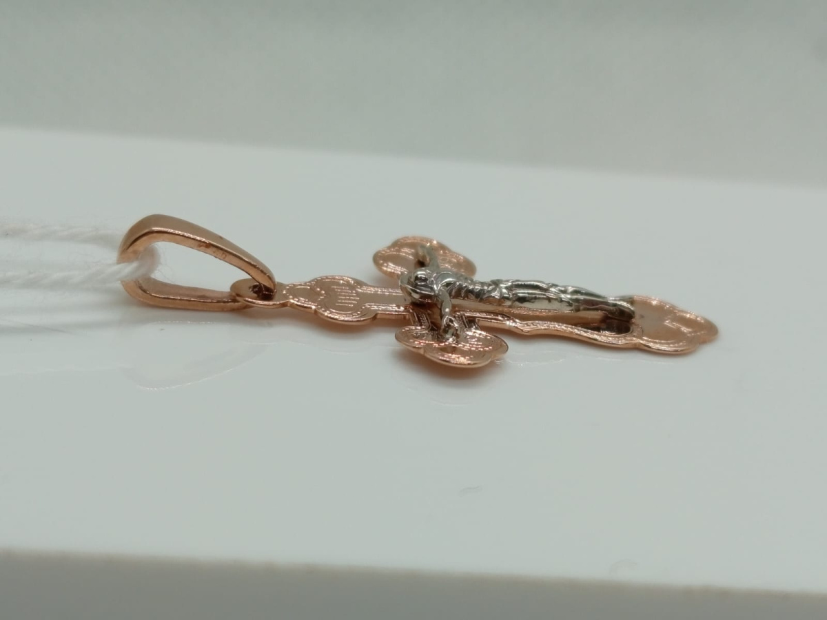 ПОДКБК585 ПОДВЕСКА КРЕСТ БЕЗ КАМНЯ (Au 585)