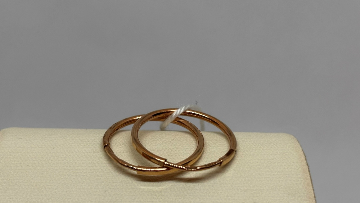 СКОН585 СЕРЬГИ КОНГО (Au 585)