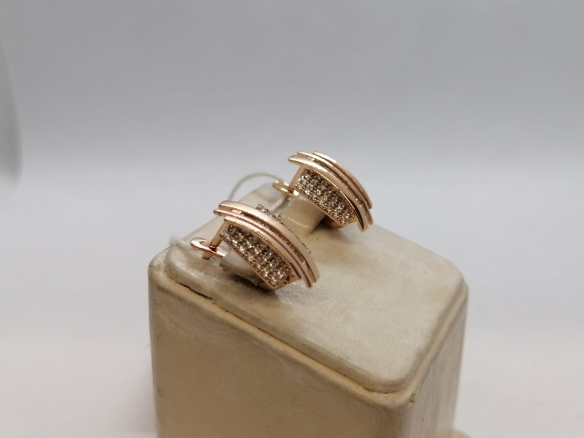 СЕРЬГИ С КАМНЯМИ (Au 585)