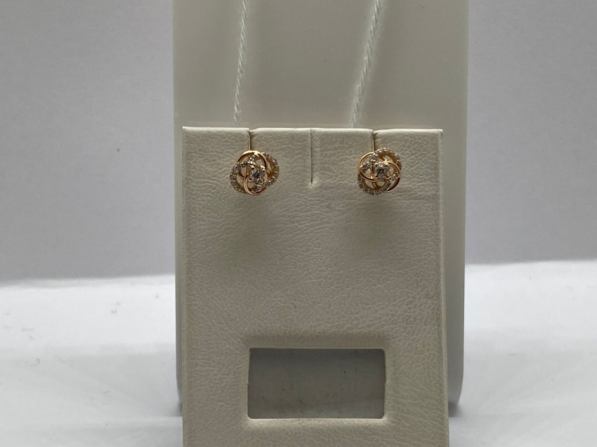 СПУС585 СЕРЬГИ ПУСЕТЫ (Au 585)