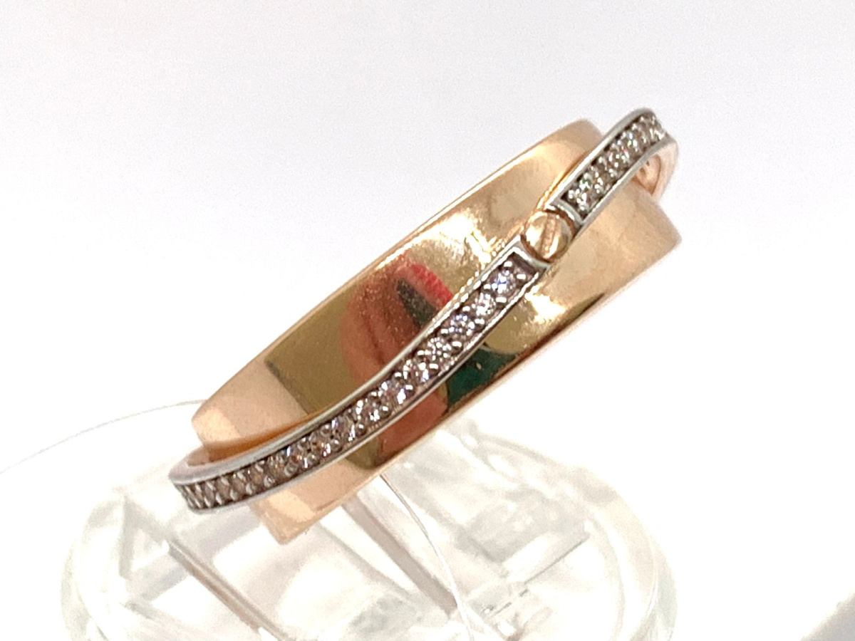 КОЛЬЦО С КАМНЯМИ (Au 585)