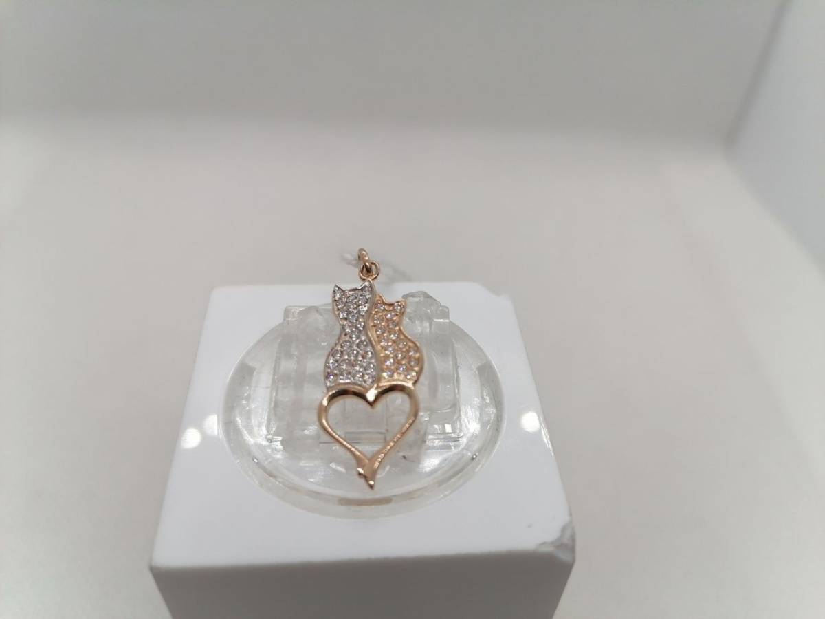 ПОДКМИ585 ПОДВЕСКА С КАМНЯМИ (Au 585)