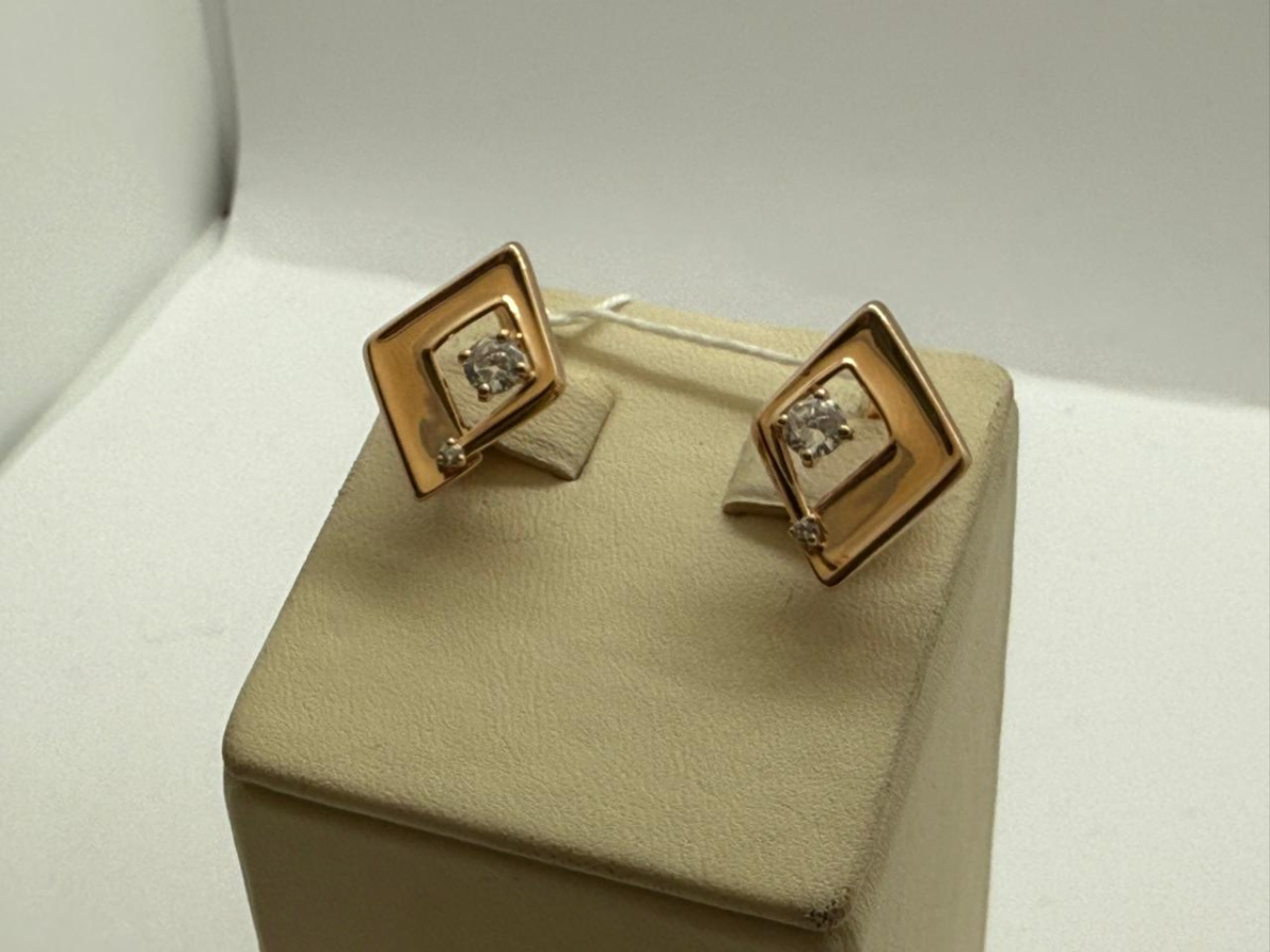 СЕРЬГИ С КАМНЯМИ (Au 585)