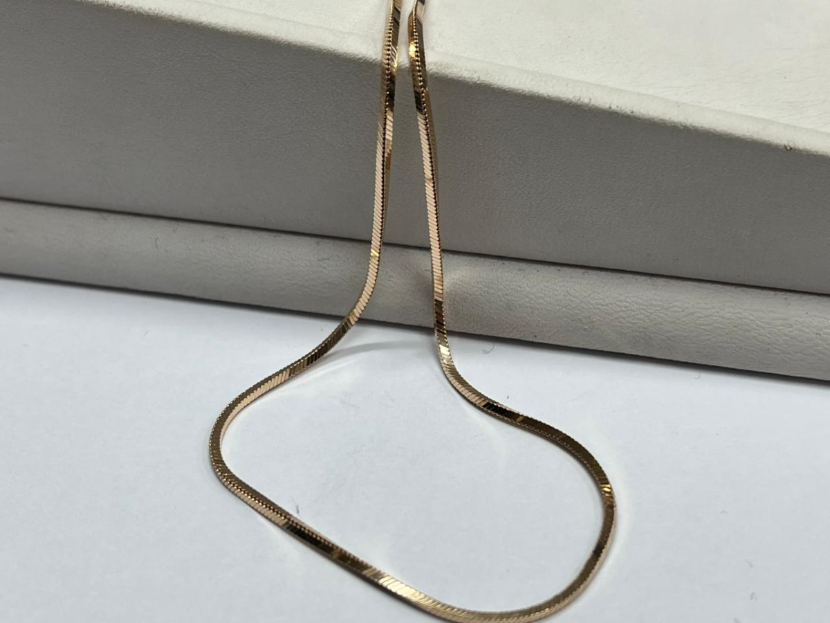 ЦЕПЬ ПОЛНОВЕСНАЯ Жгут(снейк) (Au 585)