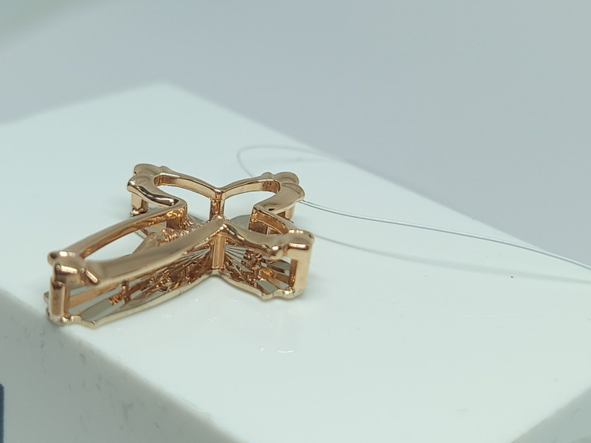 ПОДВЕСКА КРЕСТ без камня (Au 585)