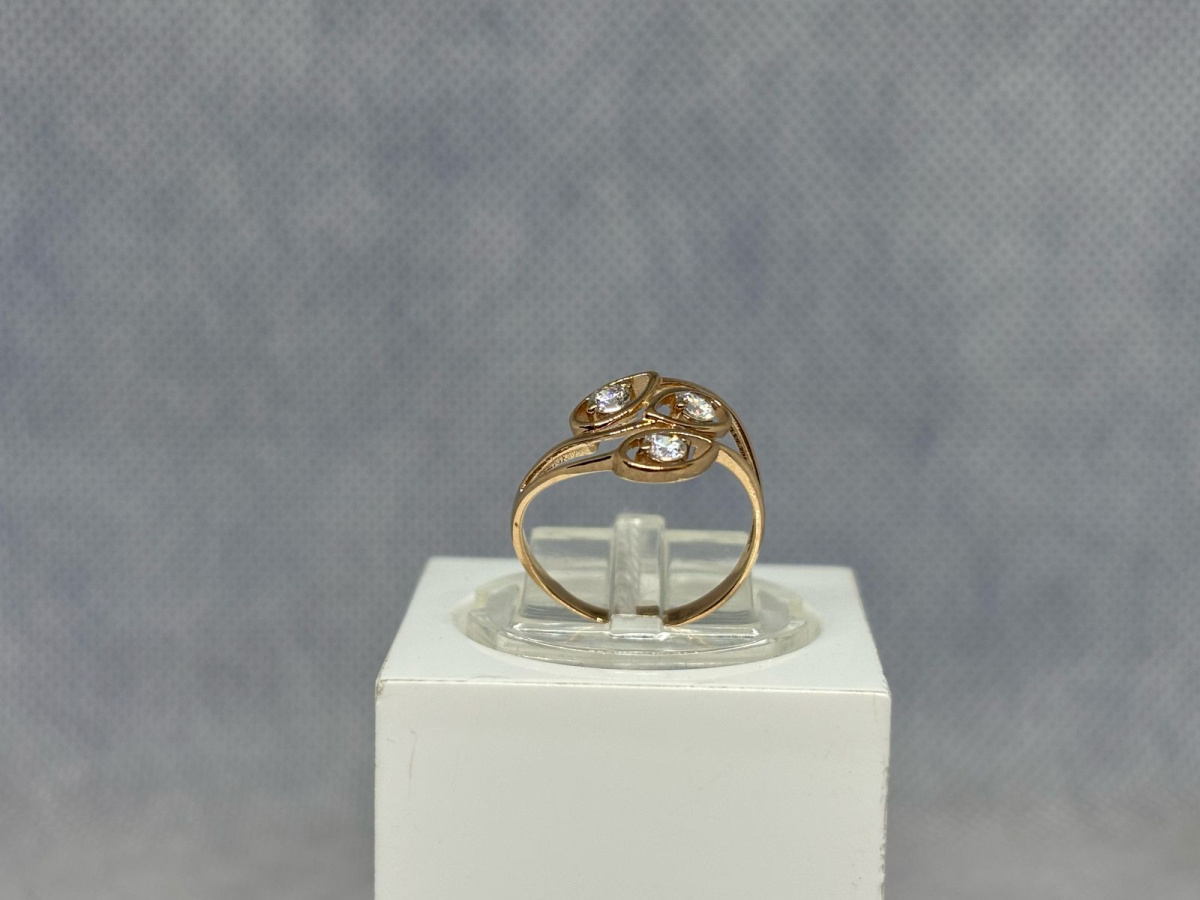 КОЛКМИ585 КОЛЬЦО С КАМНЯМИ (Au 585)