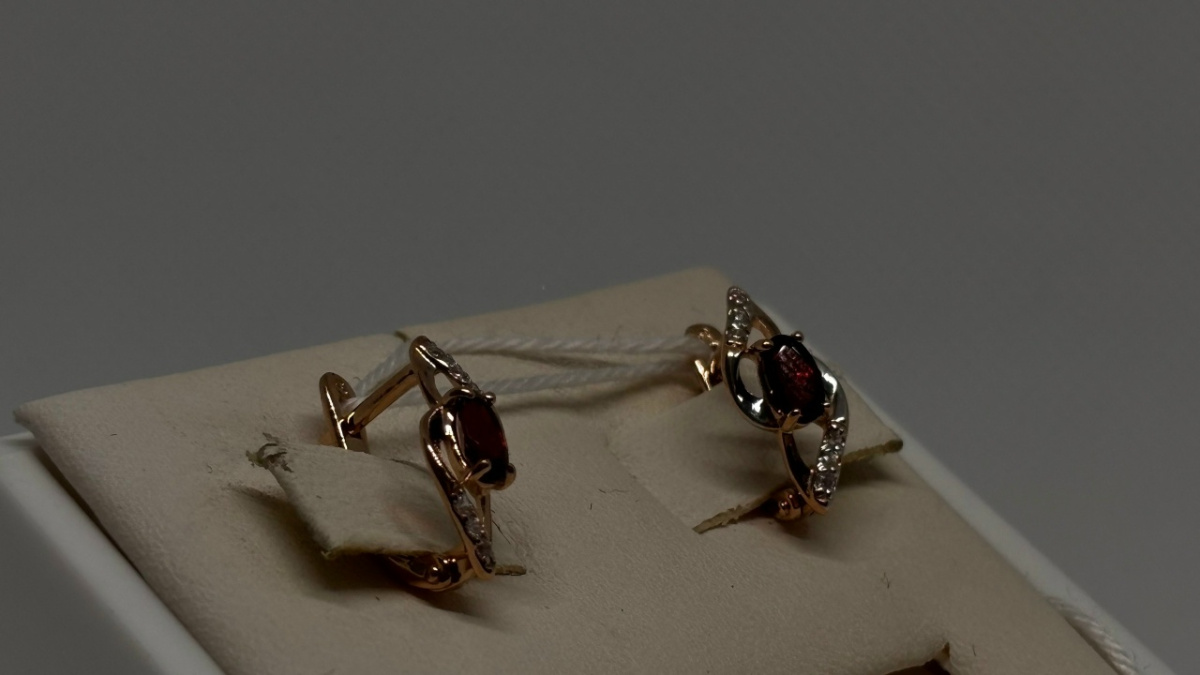 СЕРЬГИ С КАМНЯМИ (Au 585)