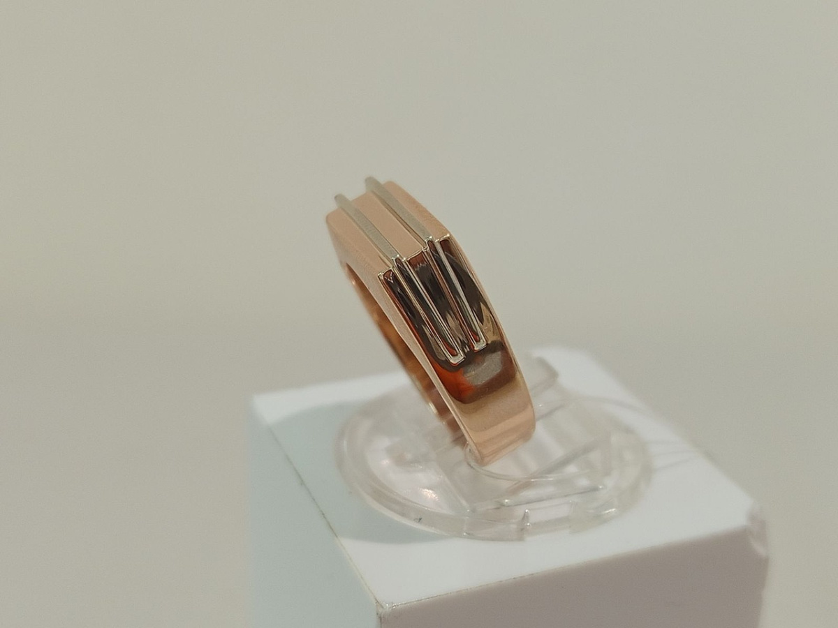 01-0038 КОЛЬЦО ПЕЧАТКА без камня (Au 585)