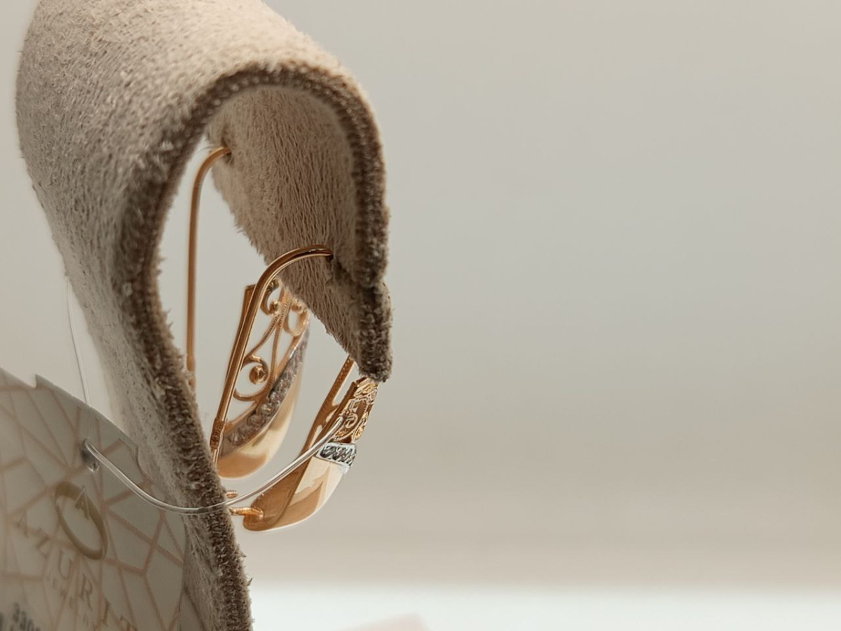 СЕРЬГИ С КАМНЯМИ (Au 585)