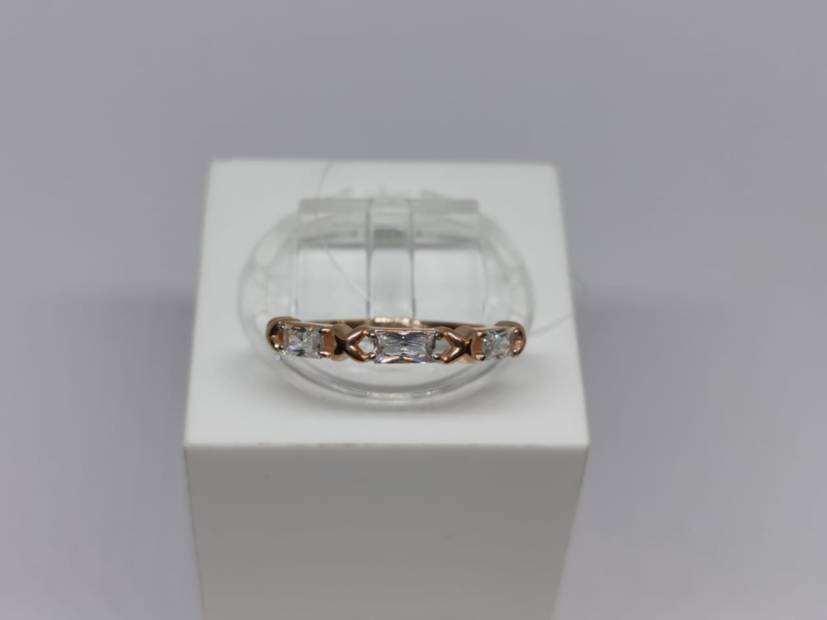 КОЛЬЦО С КАМНЯМИ (Au 585)