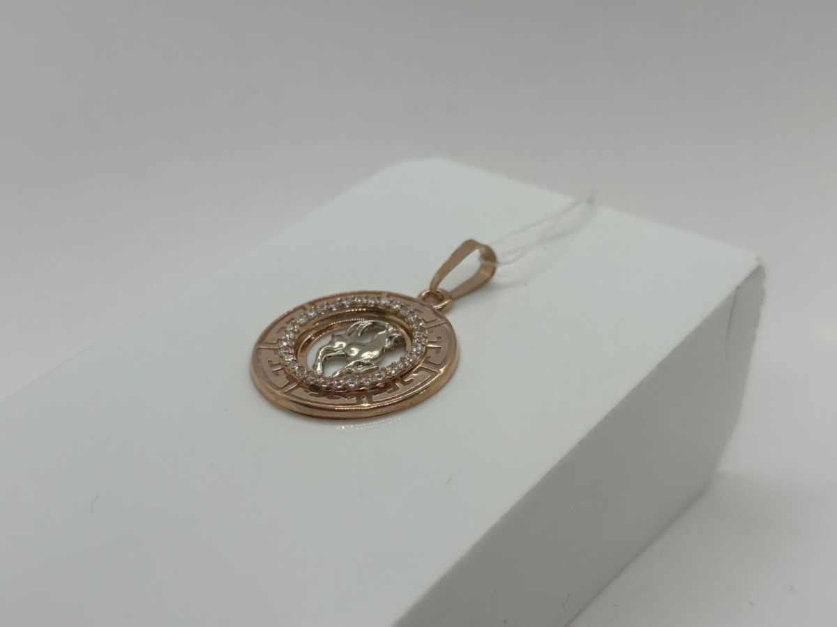 КрСВП/коз/Ф ПОДВЕСКА ЗНАК ЗОДИАКА КОЗЕРОГ (Au 585)