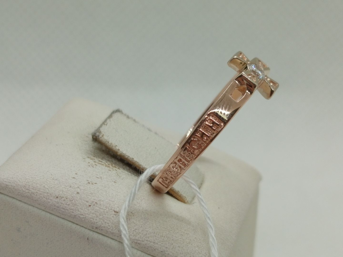 КОЛКМ585 КОЛЬЦО С КАМНЕМ (Au 585)