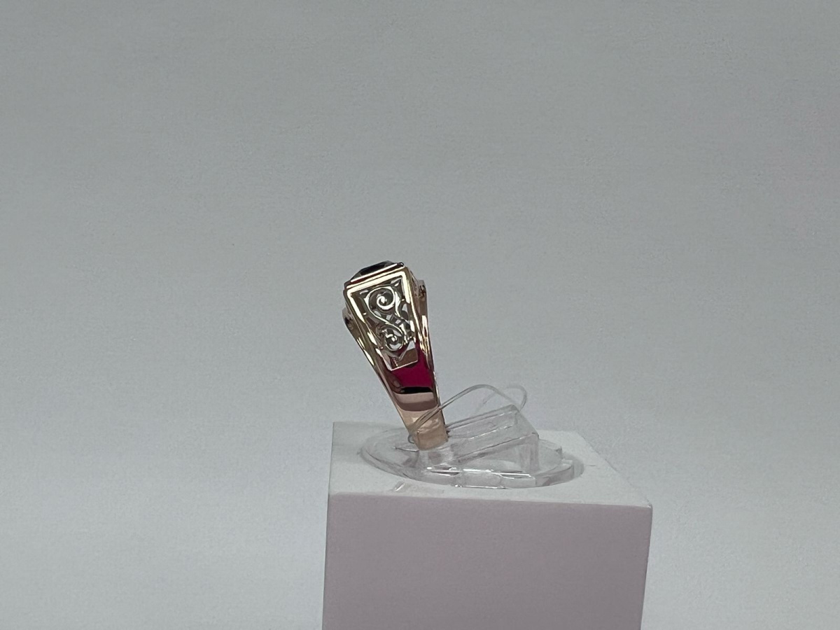 31-0317-С КОЛЬЦО ПЕЧАТКА с камнем (Au 585)