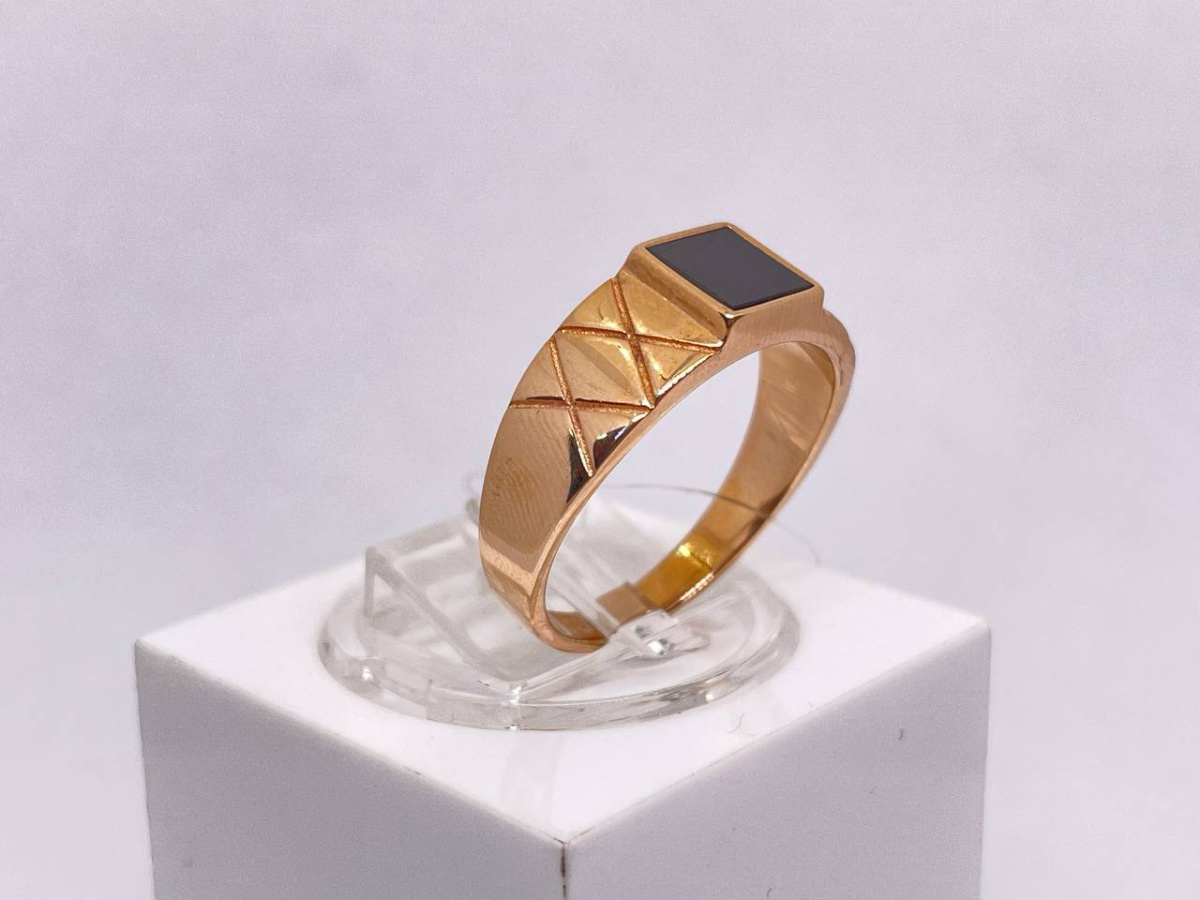 ПЕЧАТКА С КАМНЕМ (Au 585)