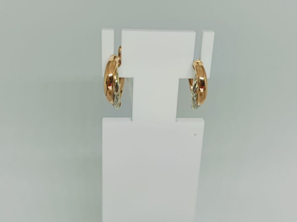 СБКМ585 СЕРЬГИ БЕЗ КАМНЯ (Au 585)