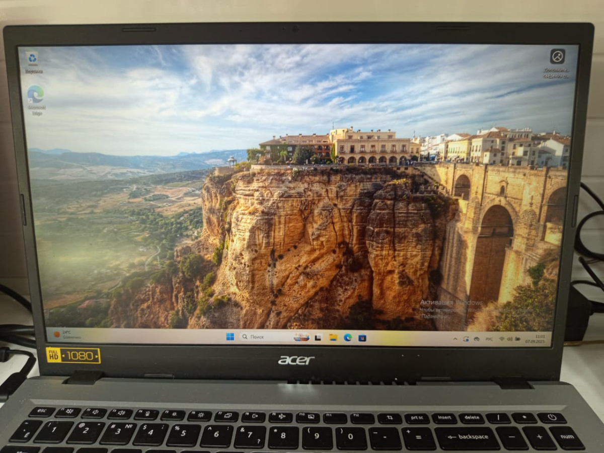 Ноутбук Acer; N100, Intel UHD Graphics, 8 Гб, 256 Гб, Нет