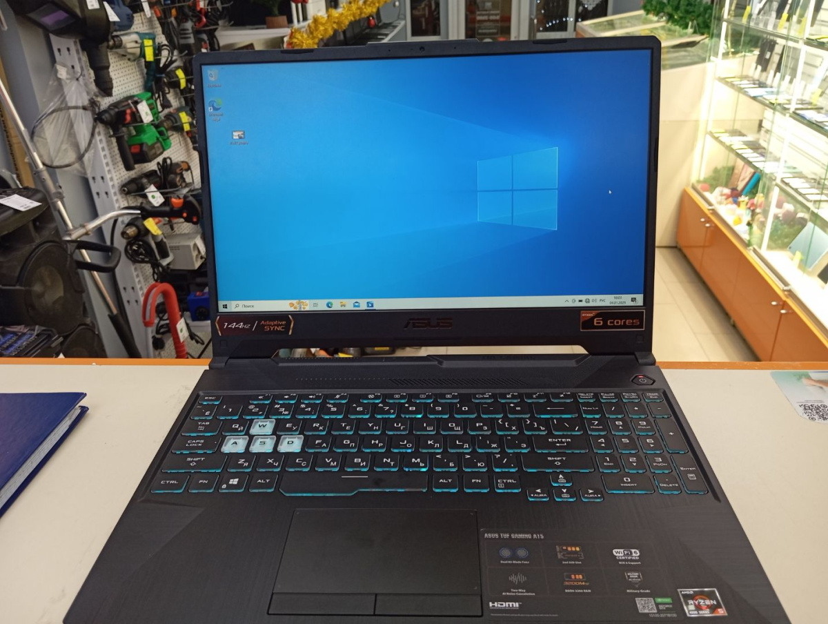 Ноутбук ASUS Gaming a15; Ryzen 5 4600H, GeForce GTX 1650, 8 Гб, 500 Гб, Нет