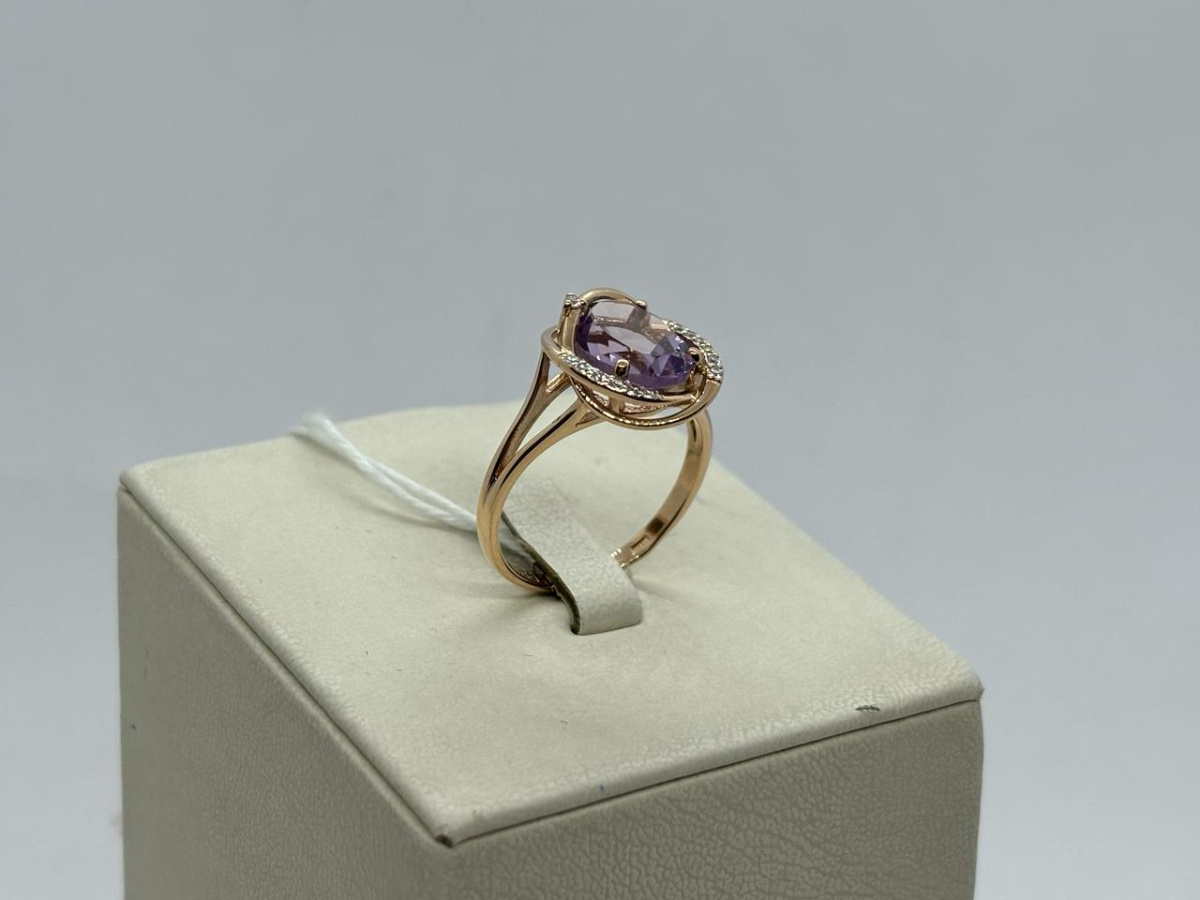 КОЛКМИ585 КОЛЬЦО С КАМНЯМИ (Au 585)