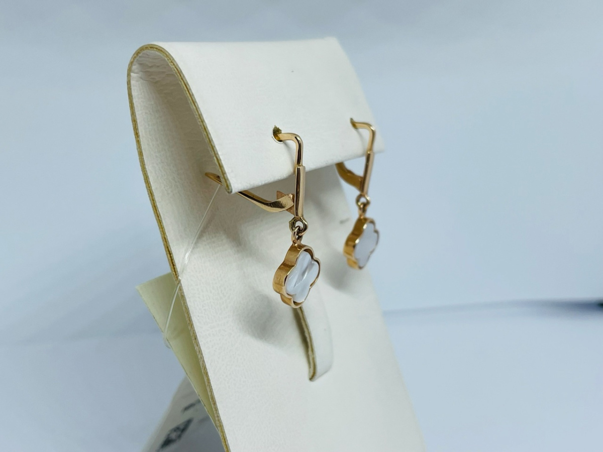 СЕРЬГИ С КАМНЕМ (Au 585)