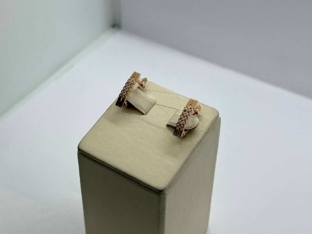 СЕРЬГИ БЕЗ КАМНЯ (Au 585)