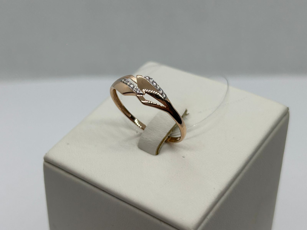 КОЛЬЦО С КАМНЯМИ (Au 585)