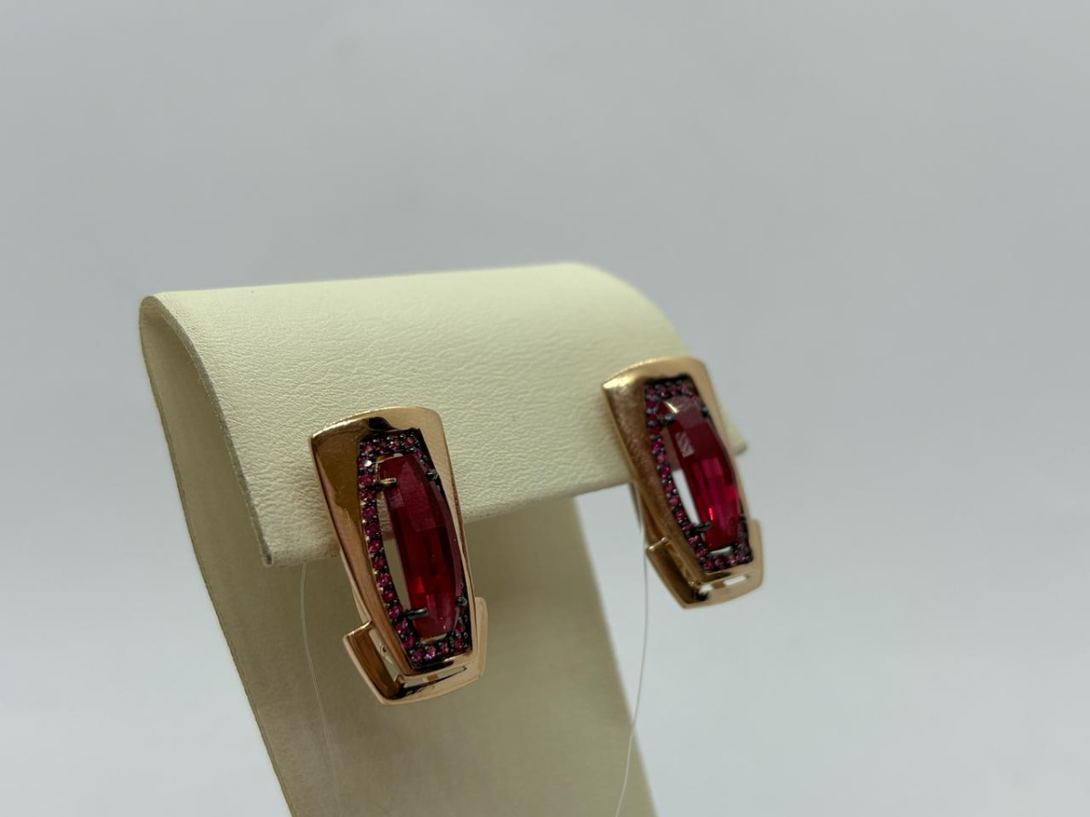 СЕРЬГИ С КАМНЯМИ (Au 585)