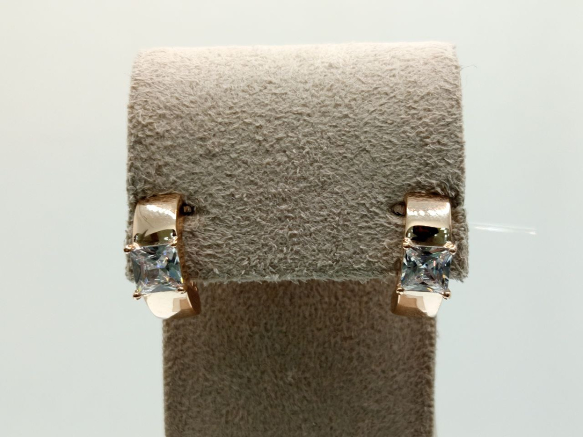 СЕРЬГИ С КАМНЕМ (Au 585)