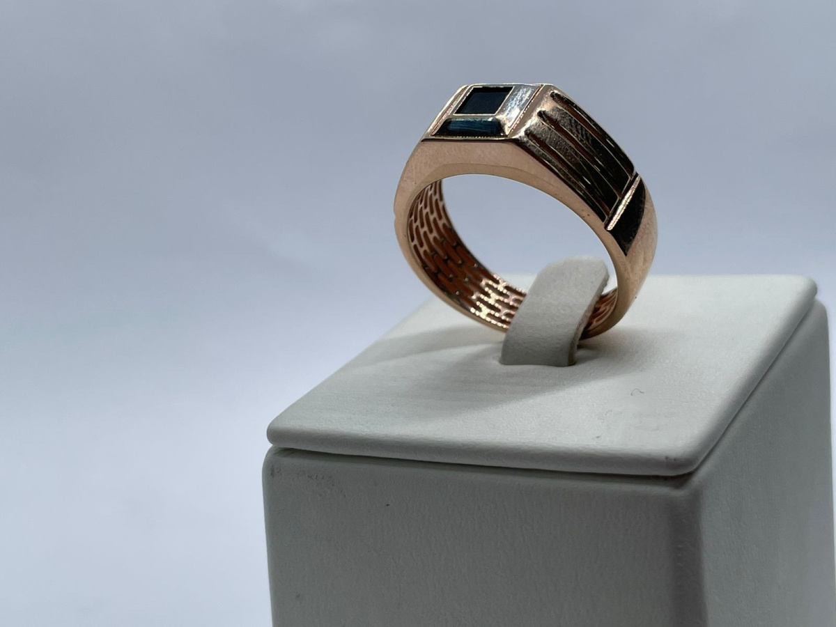 ПЕЧКМ585 ПЕЧАТКА С КАМНЕМ (Au 585)