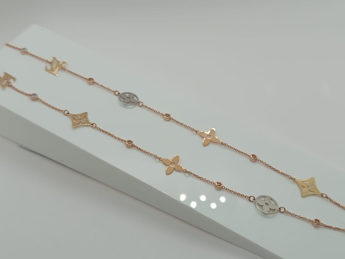 КОЛЬЕ С КАМНЯМИ (Au 585)