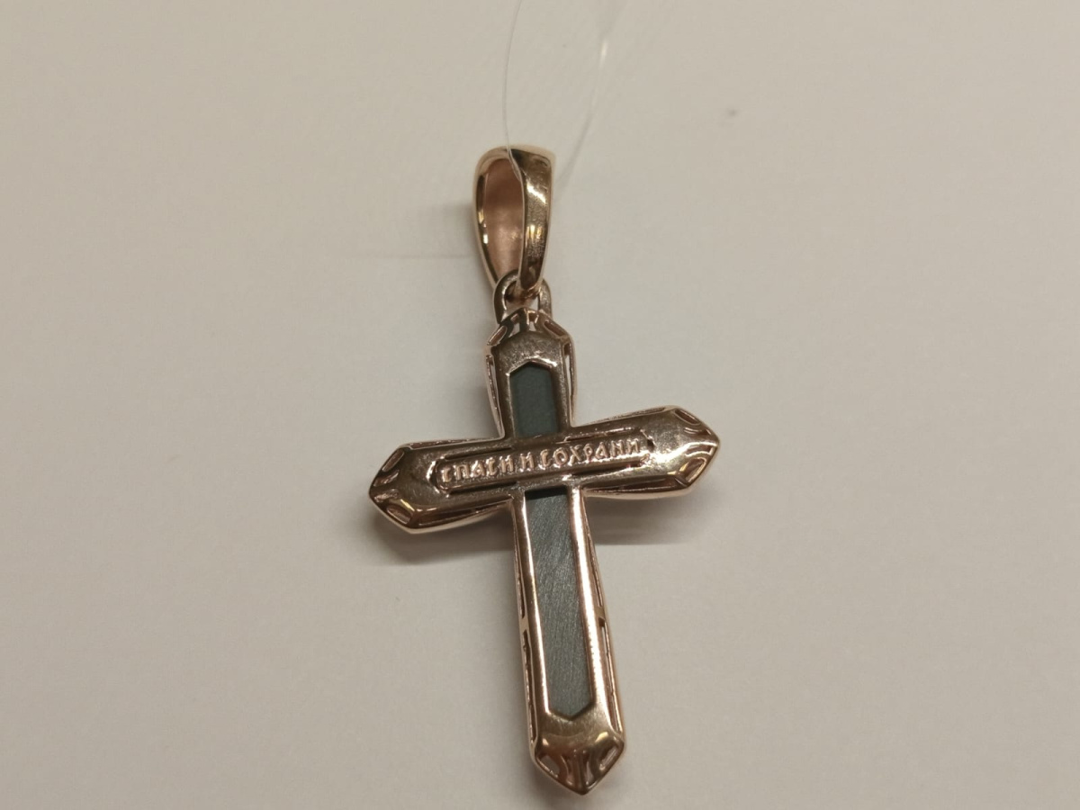 ПОДВЕСКА КРЕСТ с камнем (Au 585)