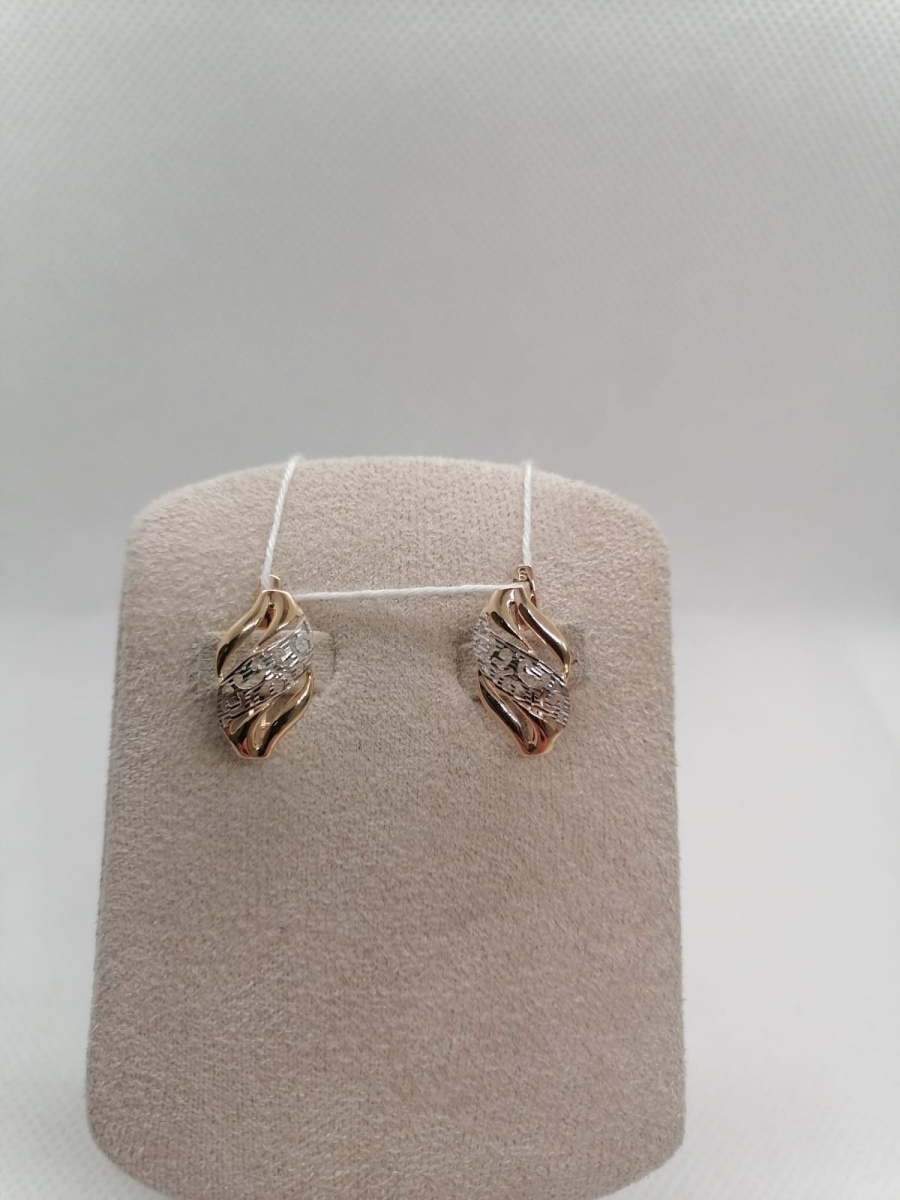 СБКМ585 СЕРЬГИ БЕЗ КАМНЯ (Au 585)